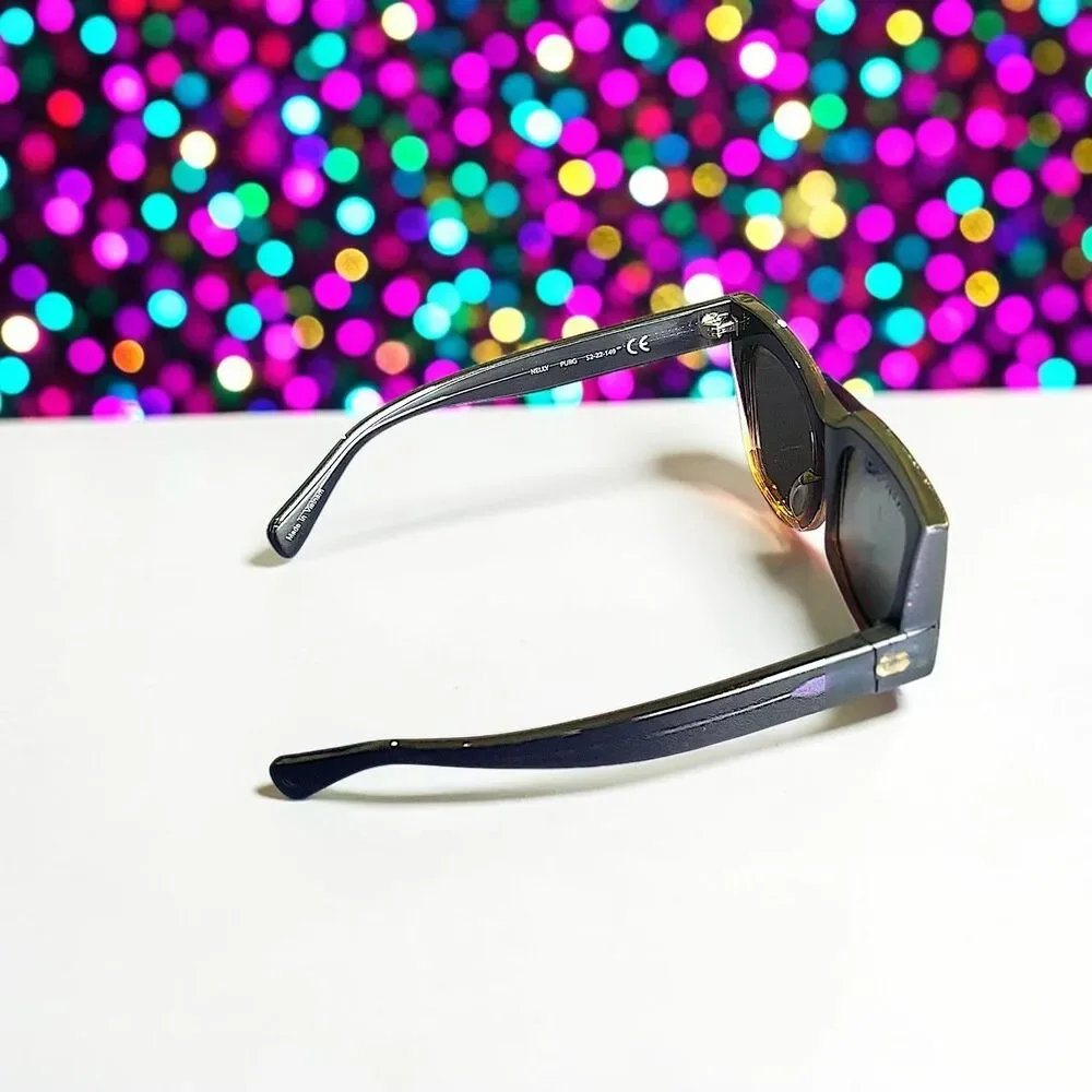 CHRISTIAN SIRIANO Nelly Sunglasses in Puple Gold Brand New in Box With Hard Case